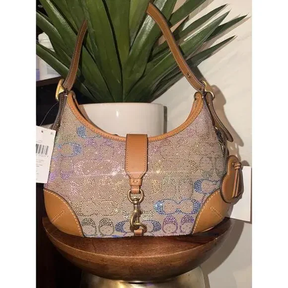 Coach rainbow crystal Hampton in signature jacquard - Picture 2 of 9